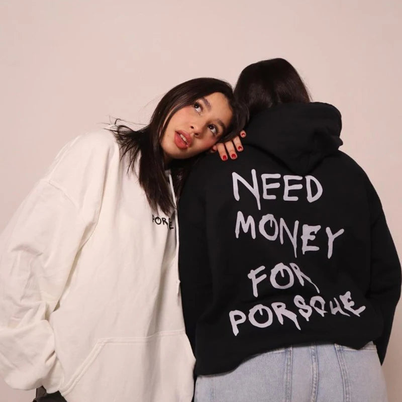 "Need Money For Porsche" Hoodie | Oversized Hoodie